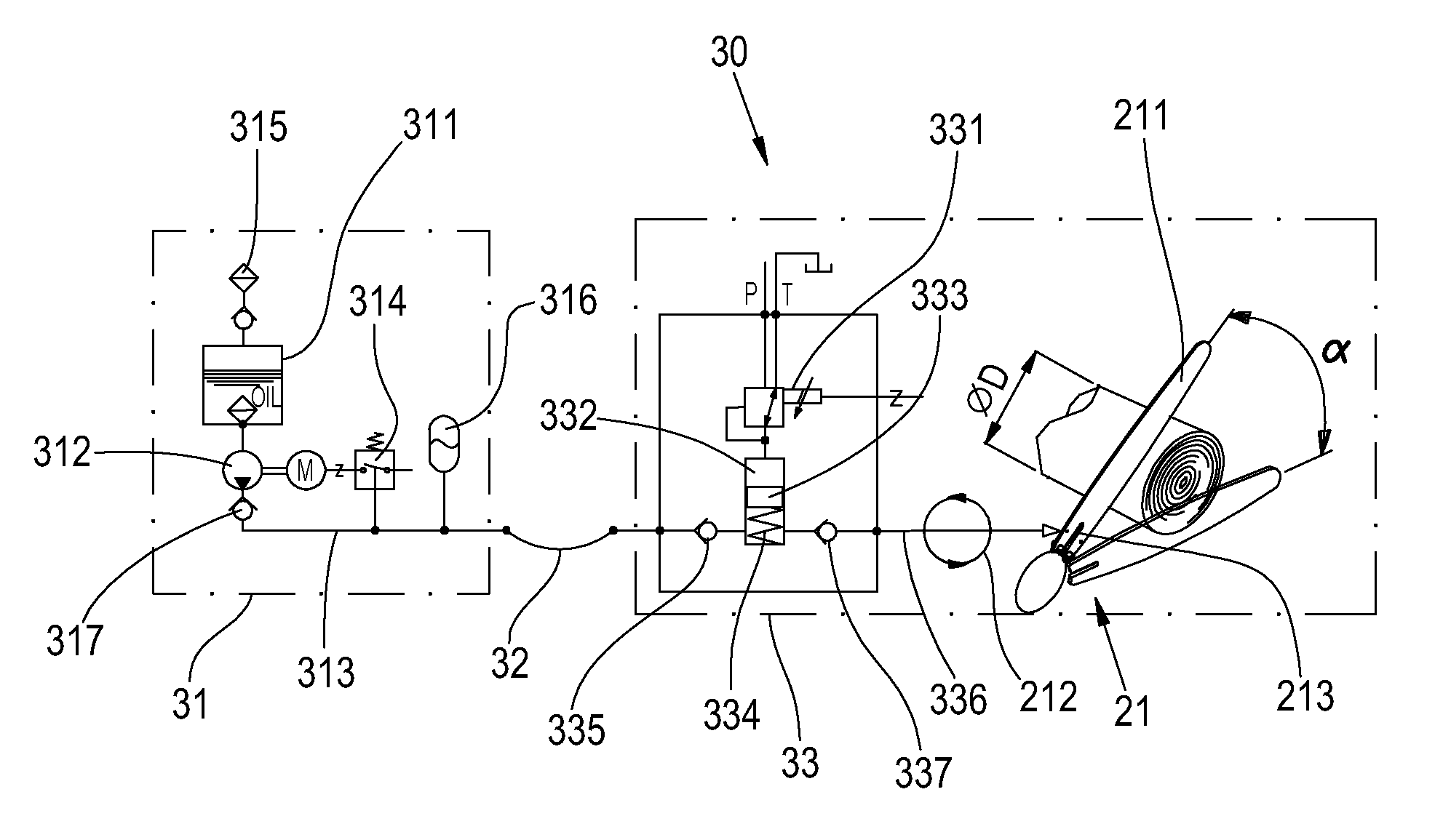 Lubrication system and a working machine