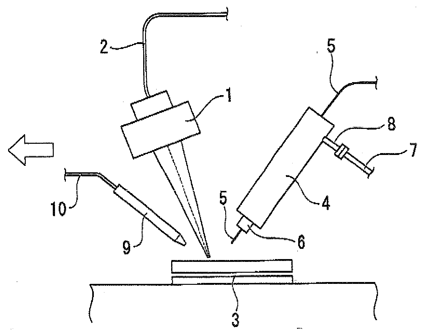 Shielding gas for hybrid welding and hybrid welding method using the same