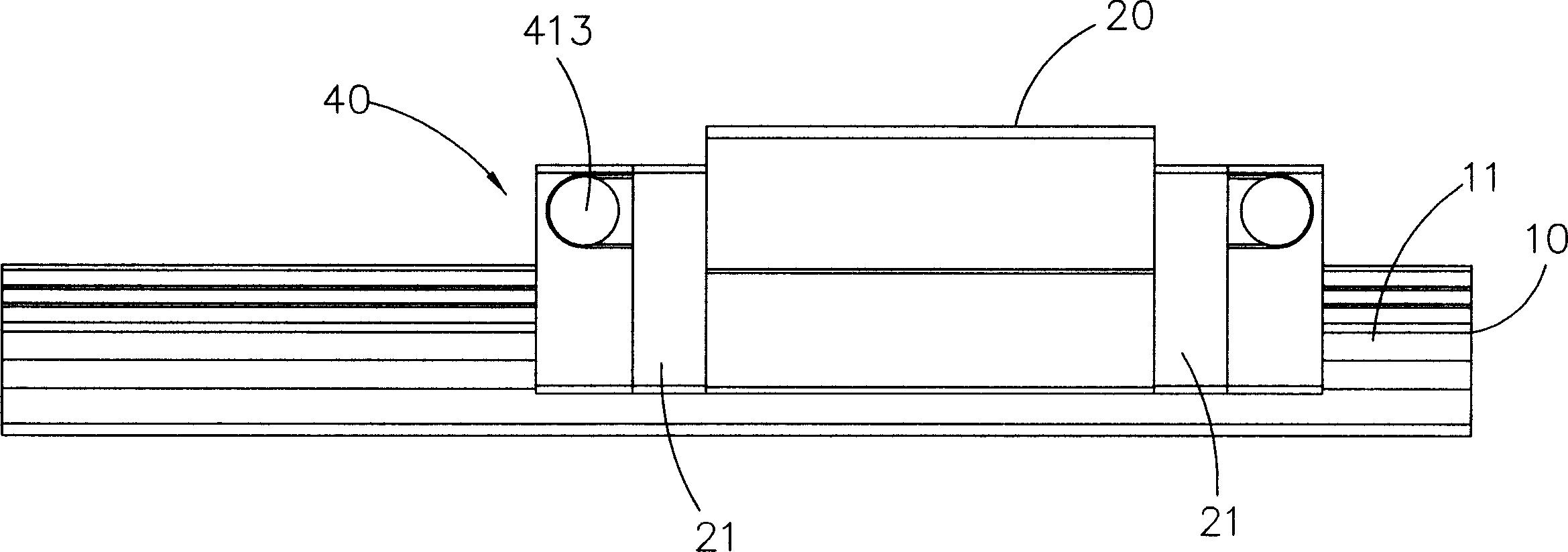 Linear slide rail with detachable oil tank