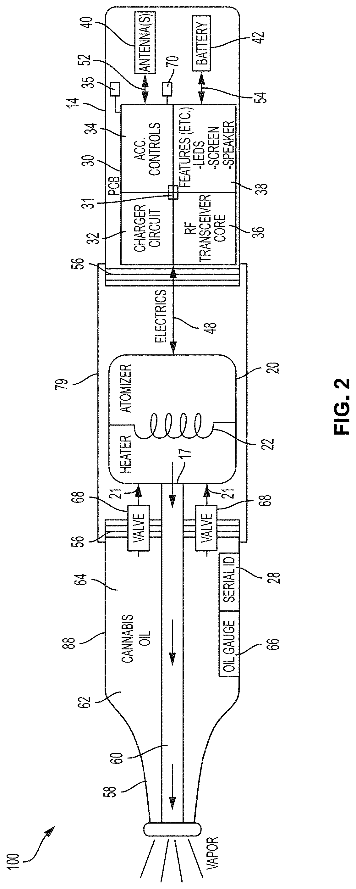 Vaporizer system with dose-metering for reducing consumption of a substance