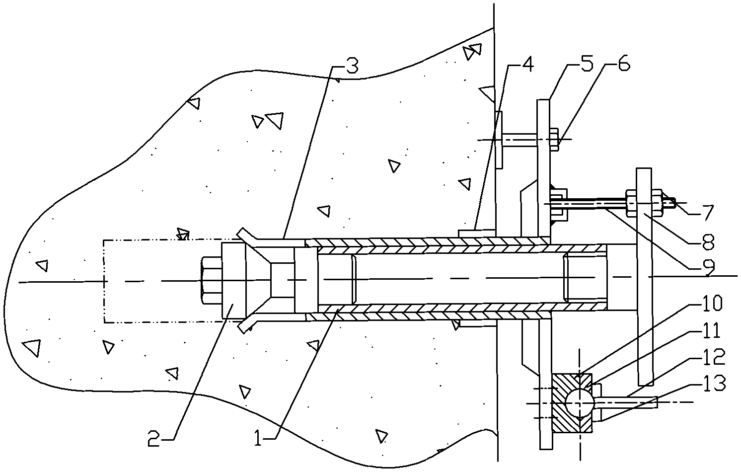 Method for constructing cliff scaffold platform