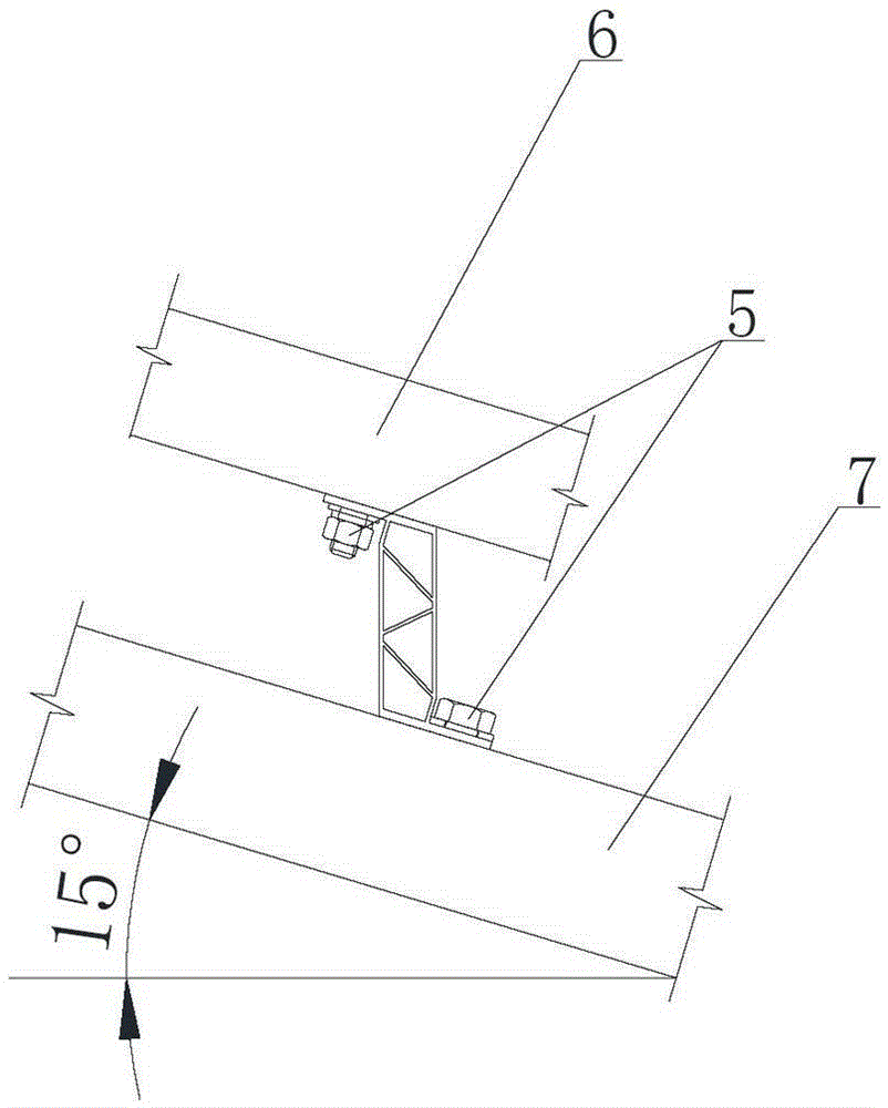 Photovoltaic module mounting frame for middle and low latitudes