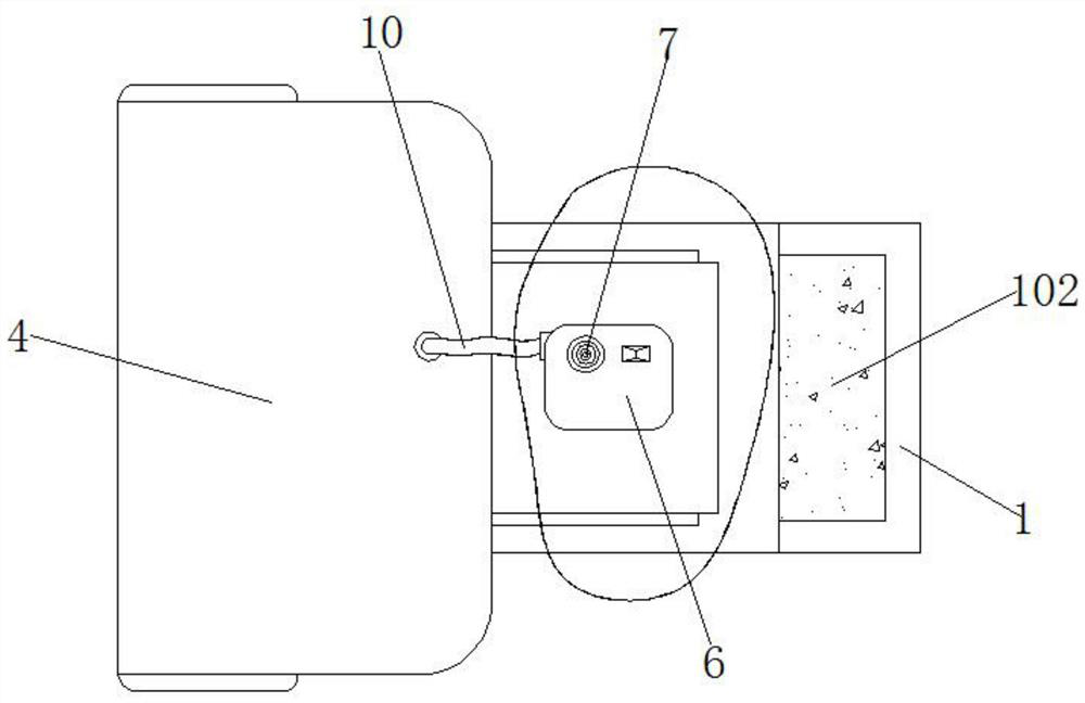 Bleeding prevention alarm device for patient wound in burn department