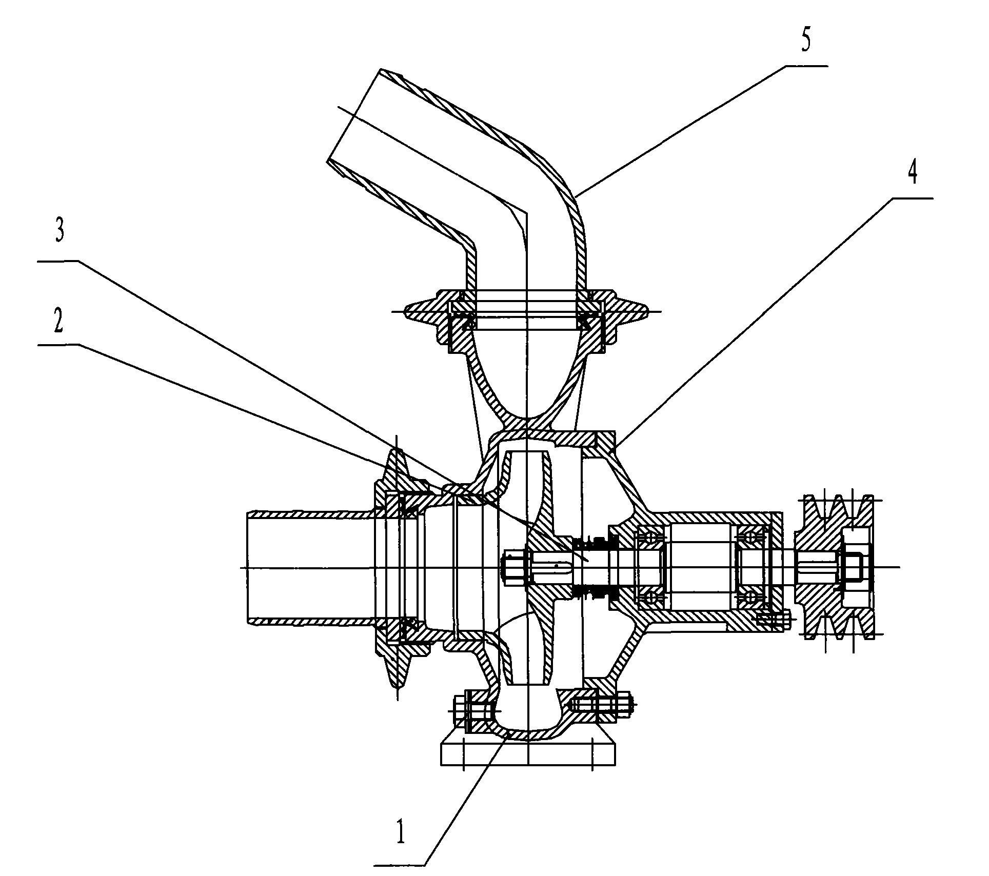 Universal water outlet of centrifugal pump