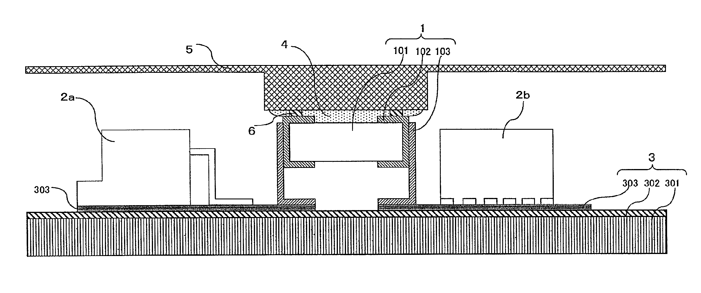 Cooling structure of capacitor and inverter device