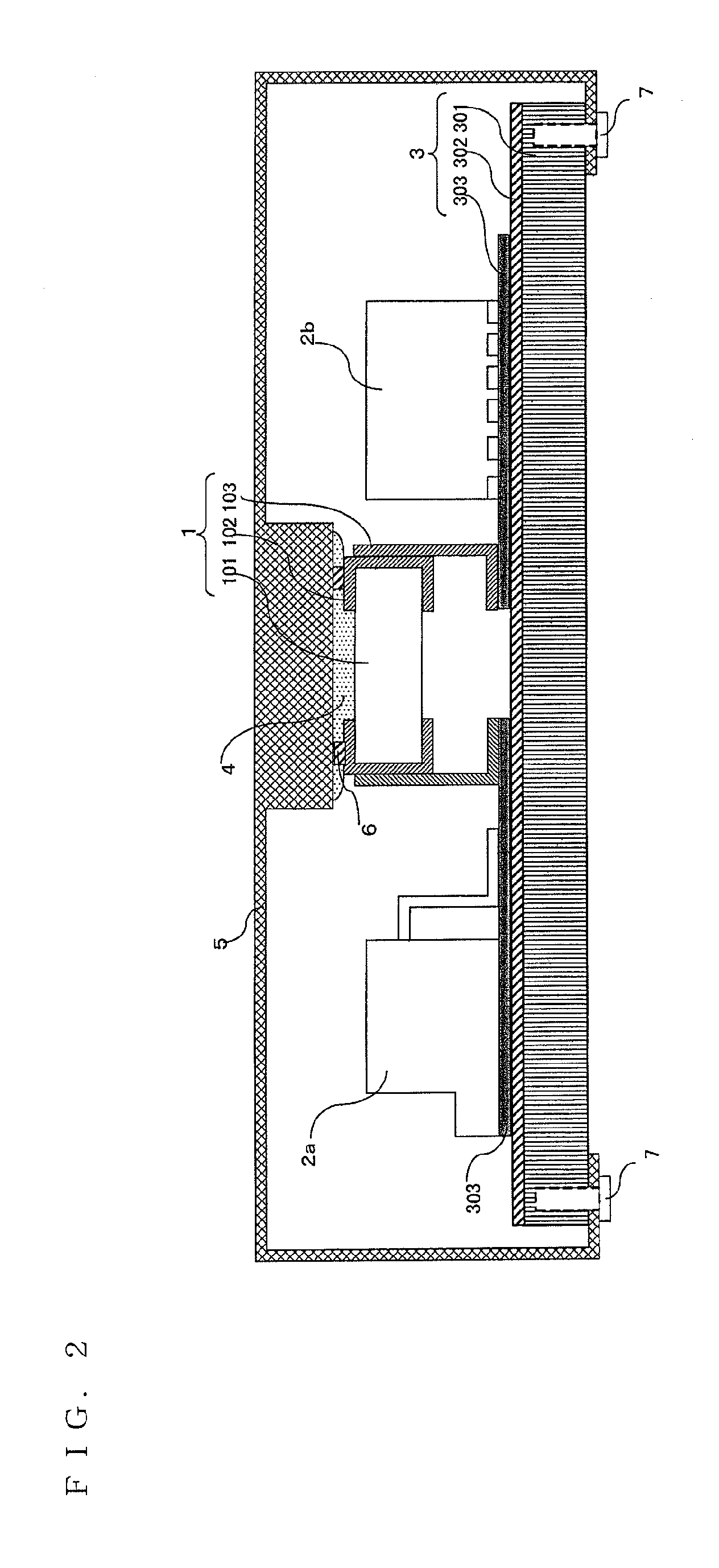 Cooling structure of capacitor and inverter device