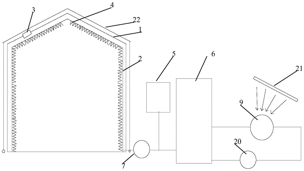 High-heat-preservation-property solar drying room