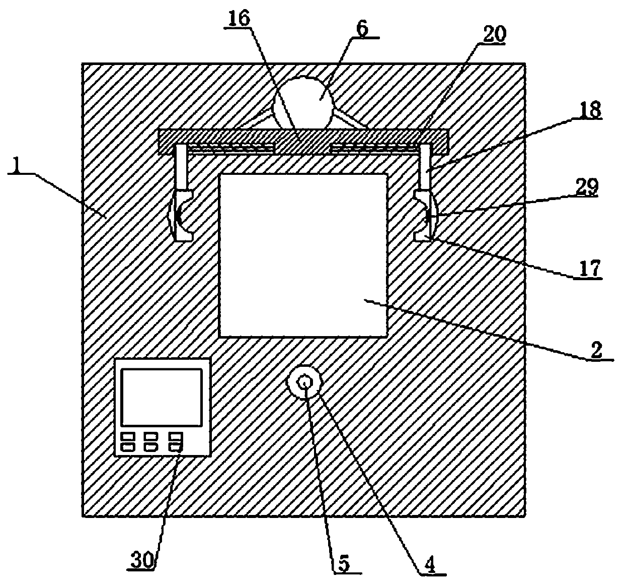 Detection device for electric fan product