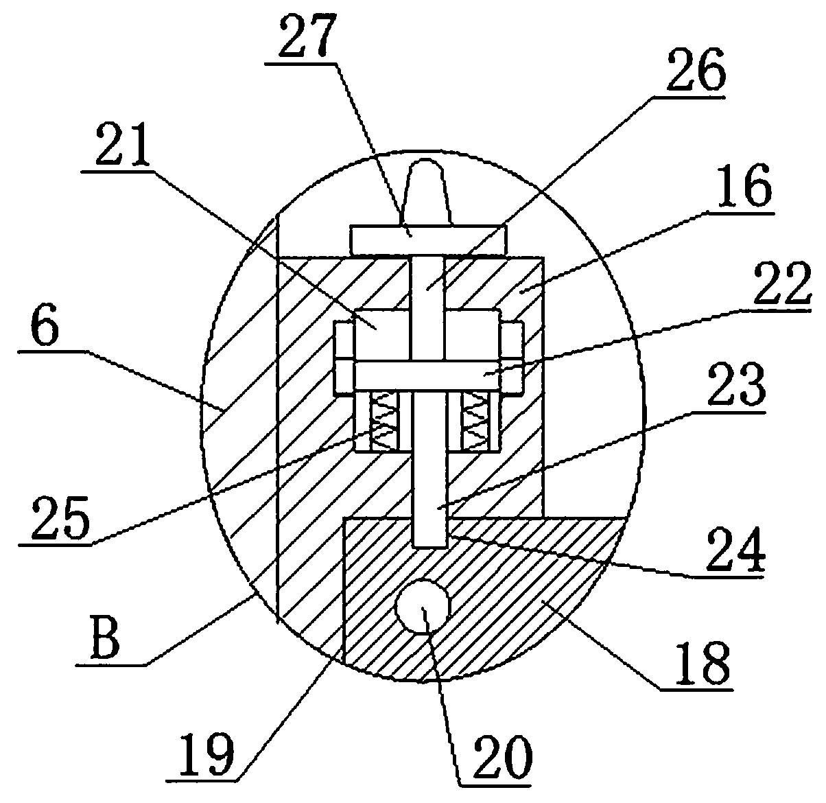 Detection device for electric fan product