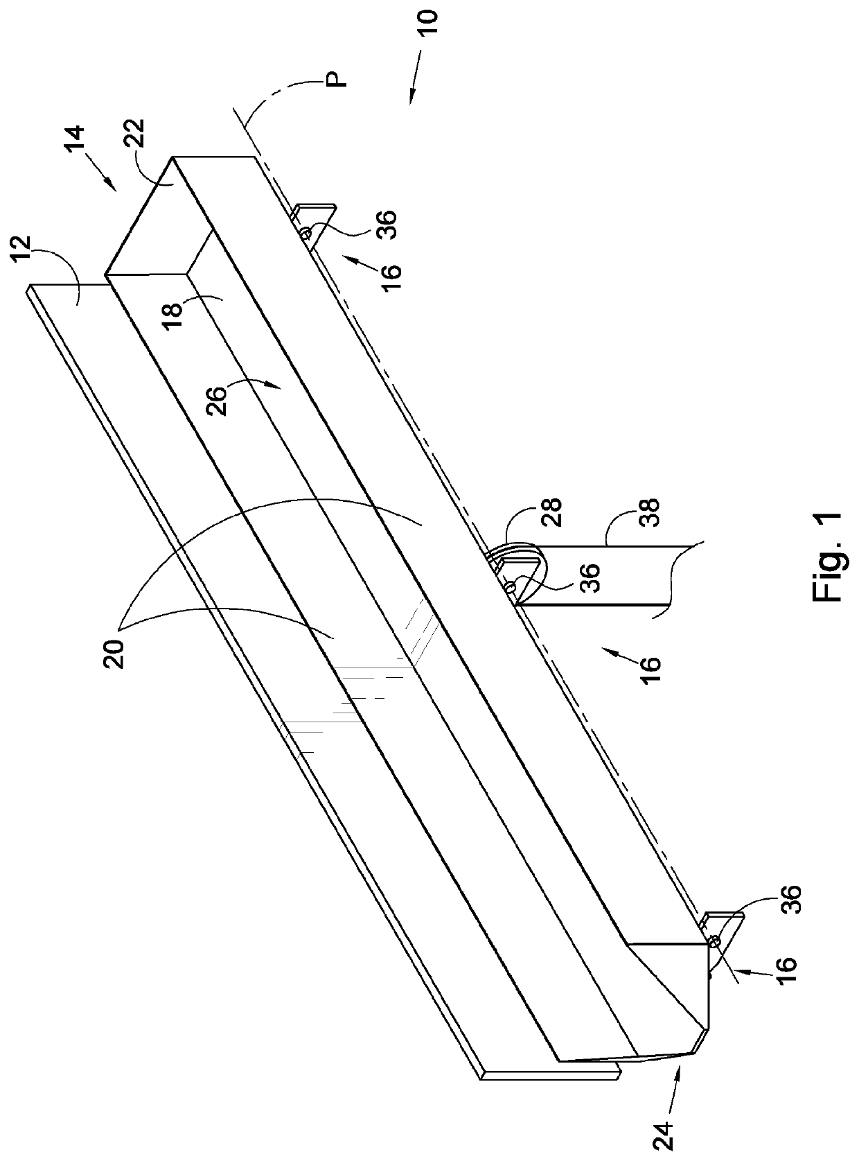 Rain gutter assembly