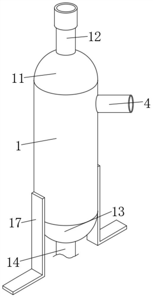 Industrial critical carbon dioxide heat pump oil separator