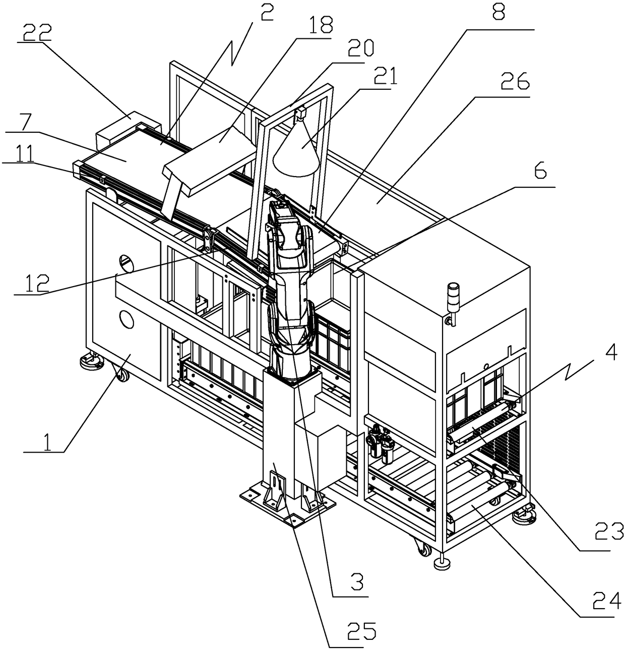 Intelligent box replacement machine for injection molding machine