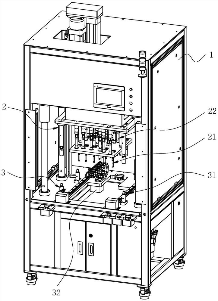 A rubber sleeve screw assembly mechanism