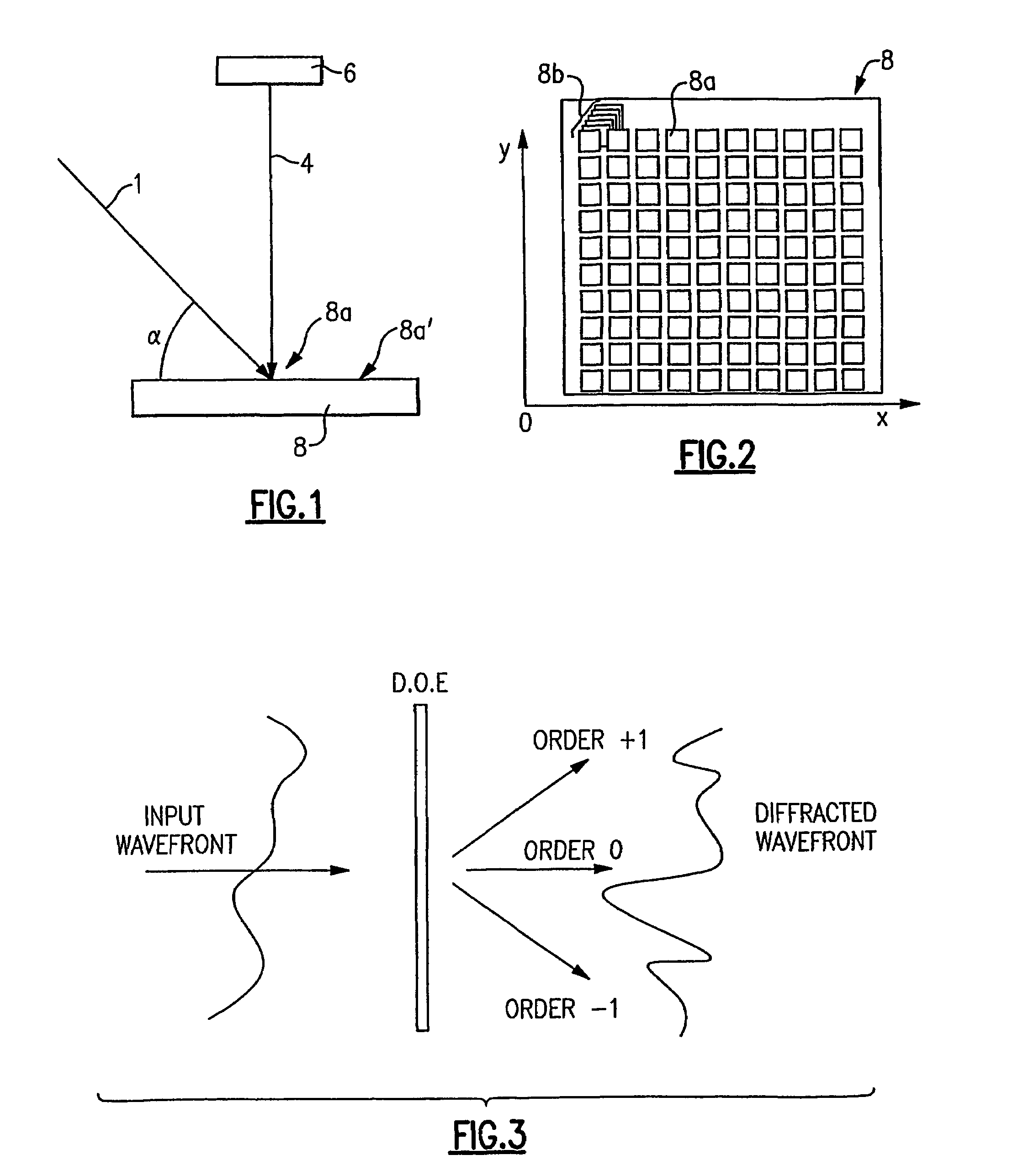 Dynamic solid state diffractive optics applied for reading a diffractive optics memory