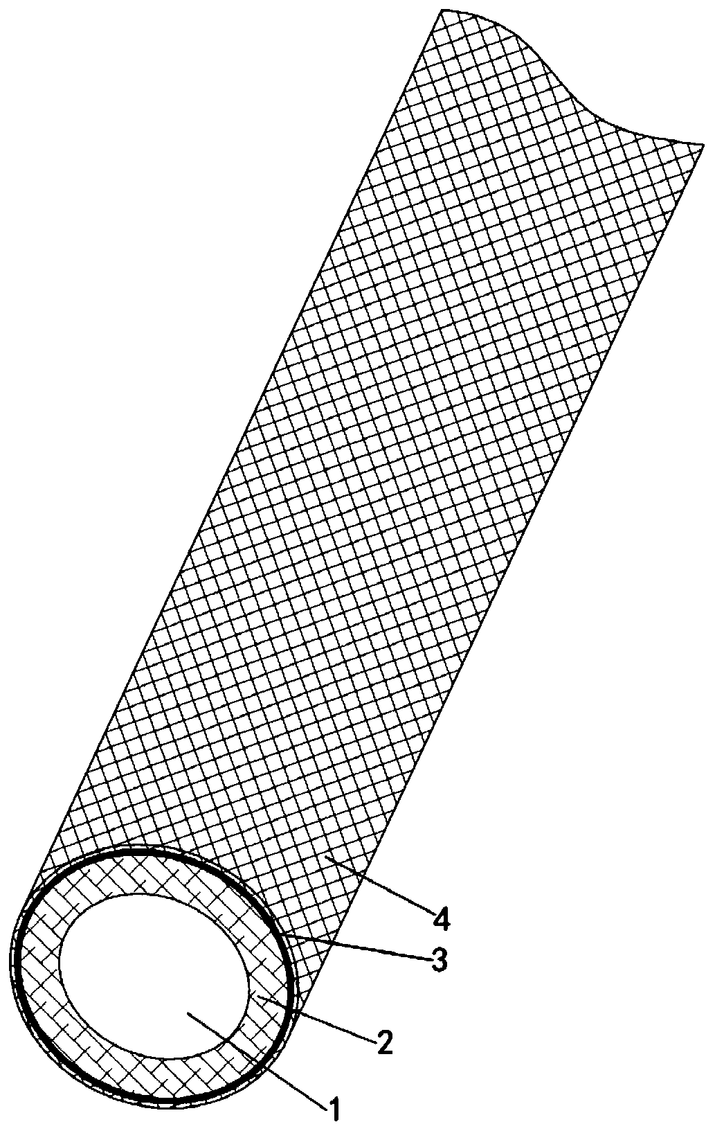 Metal weaving type conductive silica gel sleeve and preparation method thereof