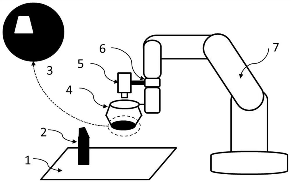 Robot loading and unloading operation method based on vision positioning