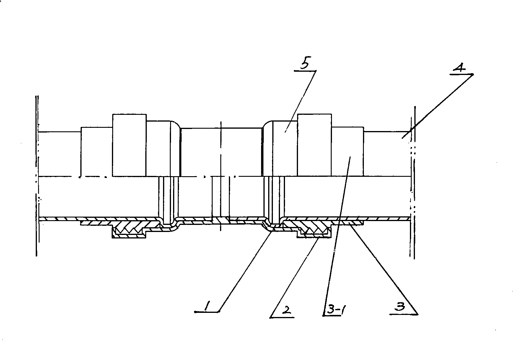 Locking notch compression type connecting pipe fitting