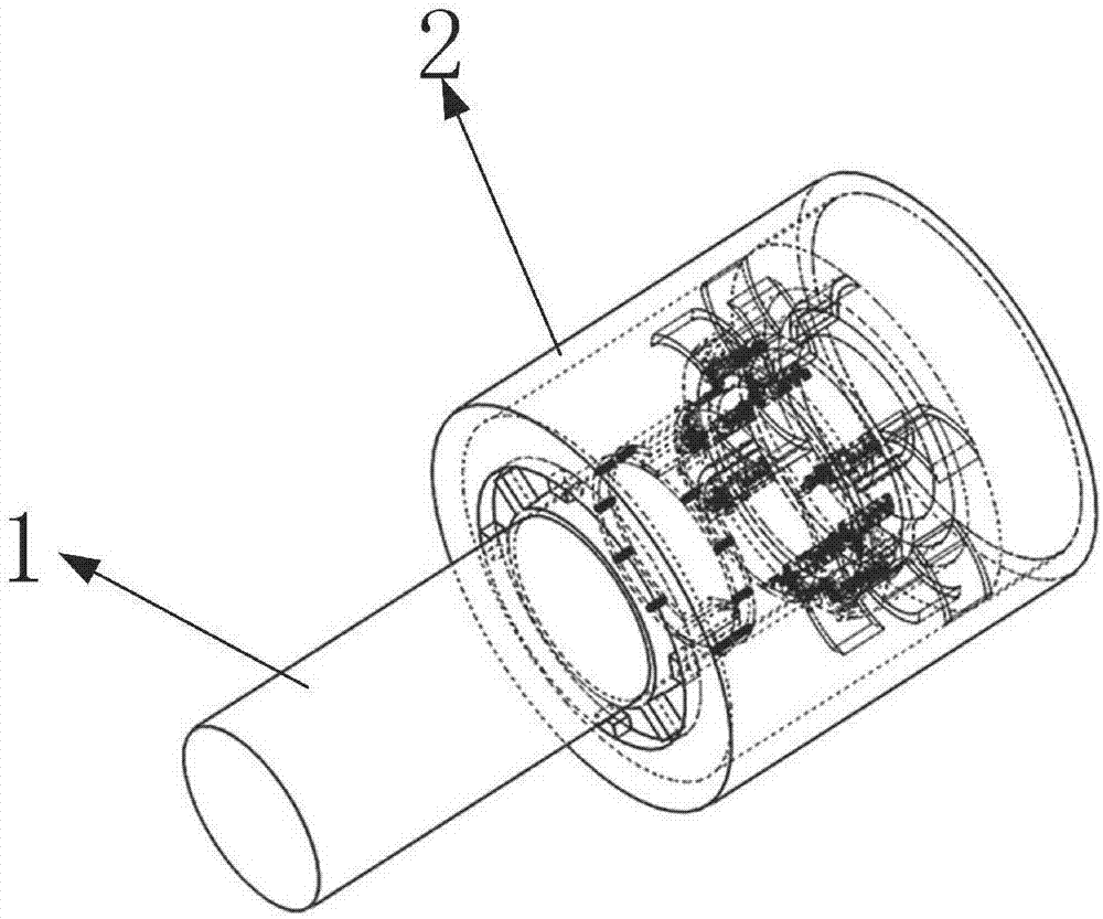 Sprag-type bidirectional overrun clutch based on elastic piece control