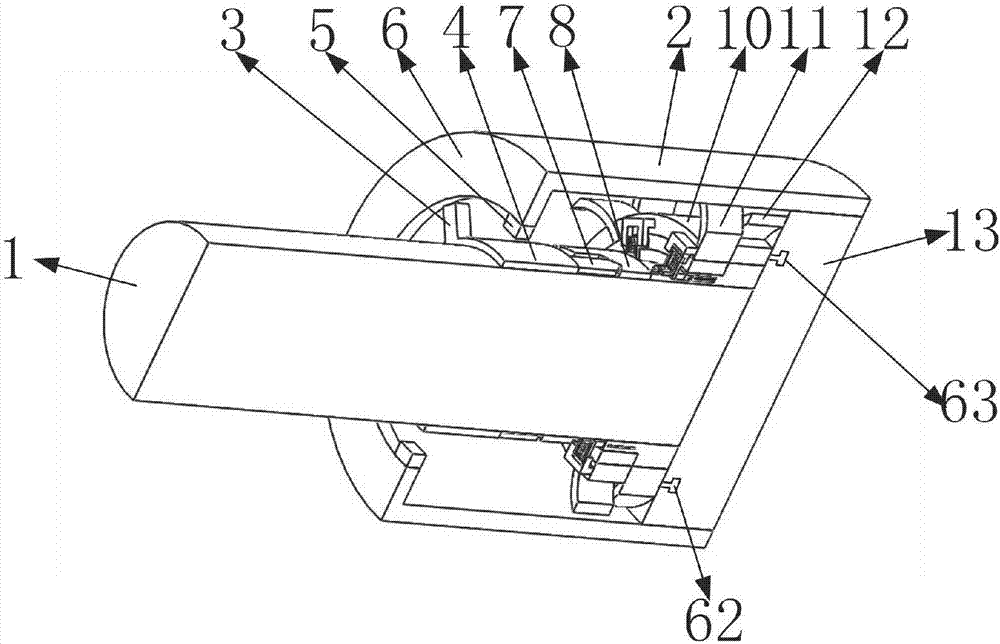 Sprag-type bidirectional overrun clutch based on elastic piece control