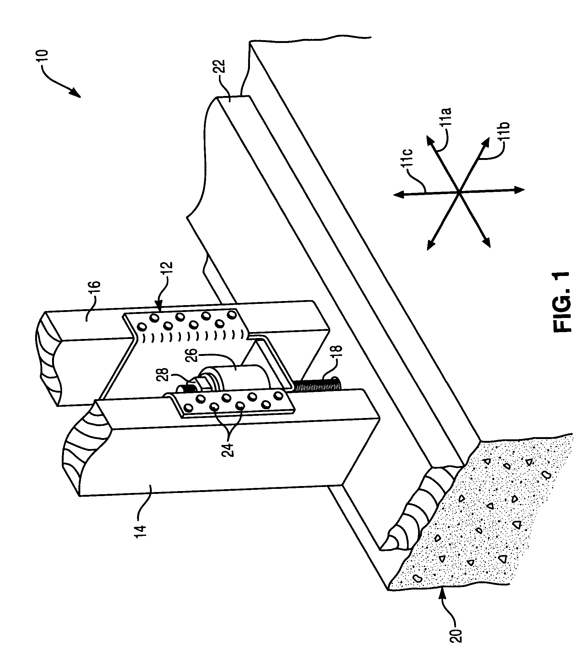 Balanced, multi-stud hold-down