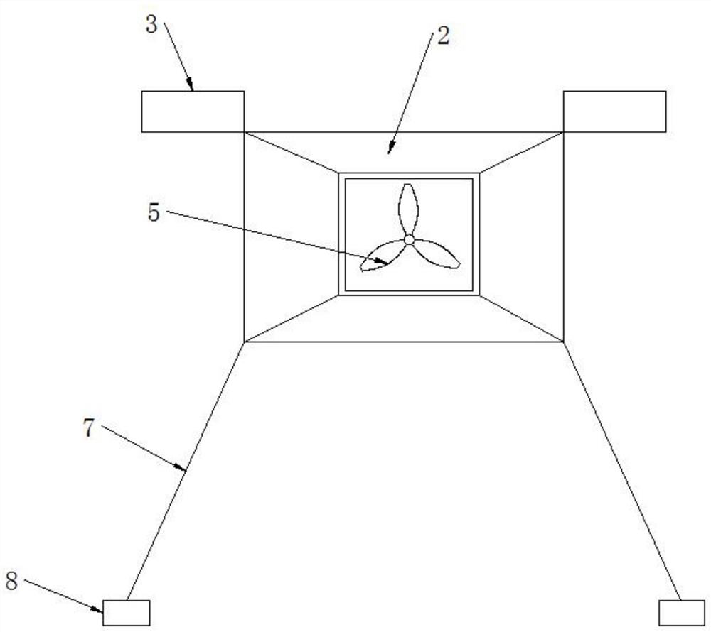 Longitudinal sinking compression type axial flow multi-blade propeller power generation device