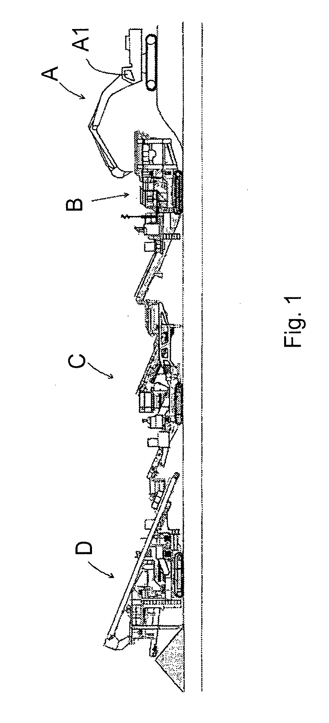 User interface of mineral material processing equipment