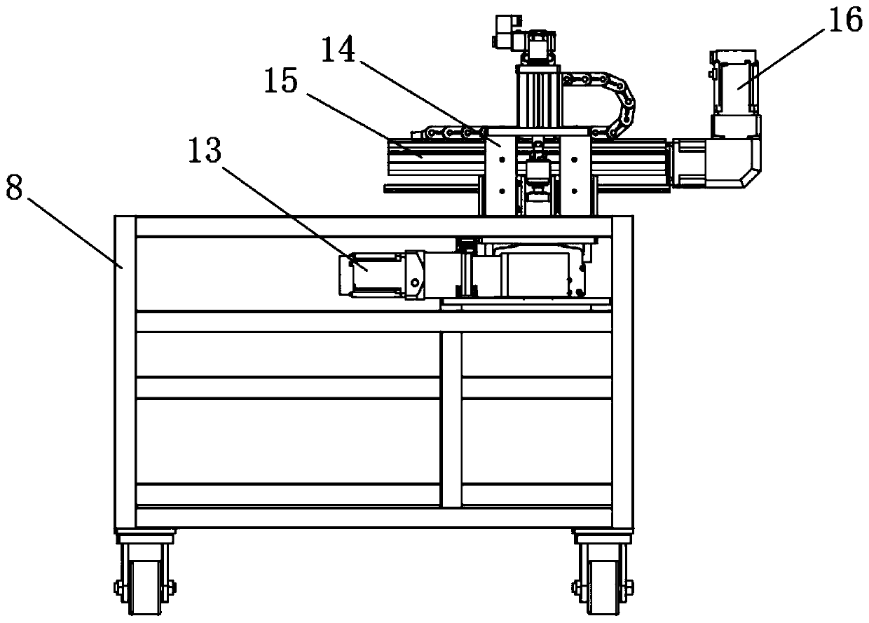 XY-axis multi-point automatic butt-welding device for half cover of automobile exhaust pipe