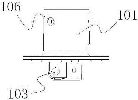 Ceiling fan flange and ceiling fan provided with same