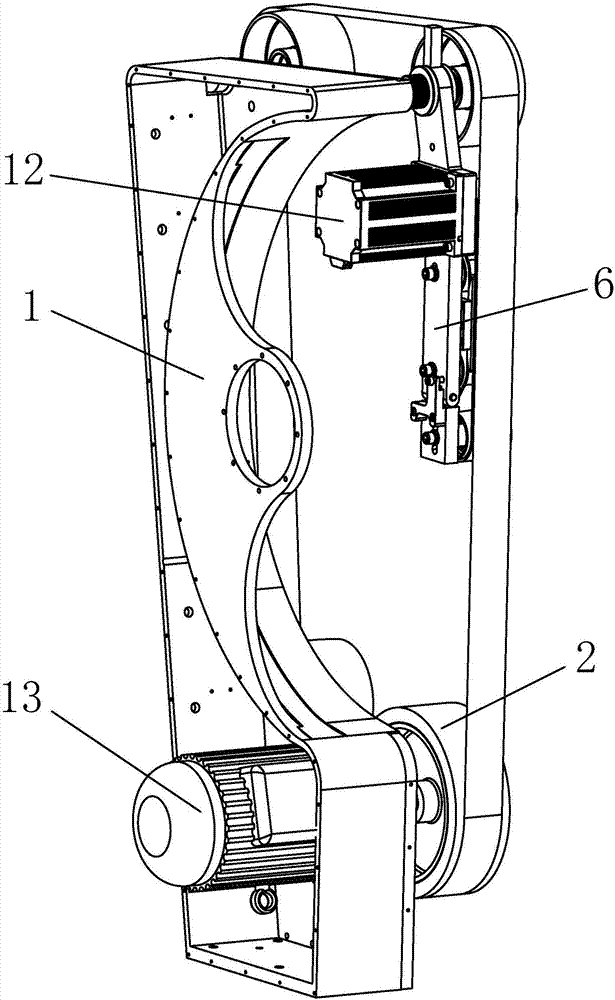 Moving belt mechanism for supporting abrasive belt of abrasive belt grinder with centering function