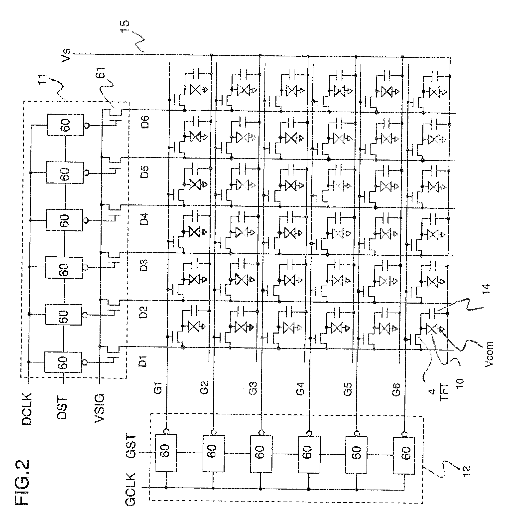 Liquid crystal display device and method of driving same