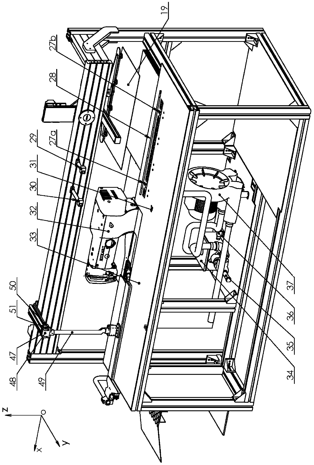 Full-automatic material taking and material feeding sewing machine