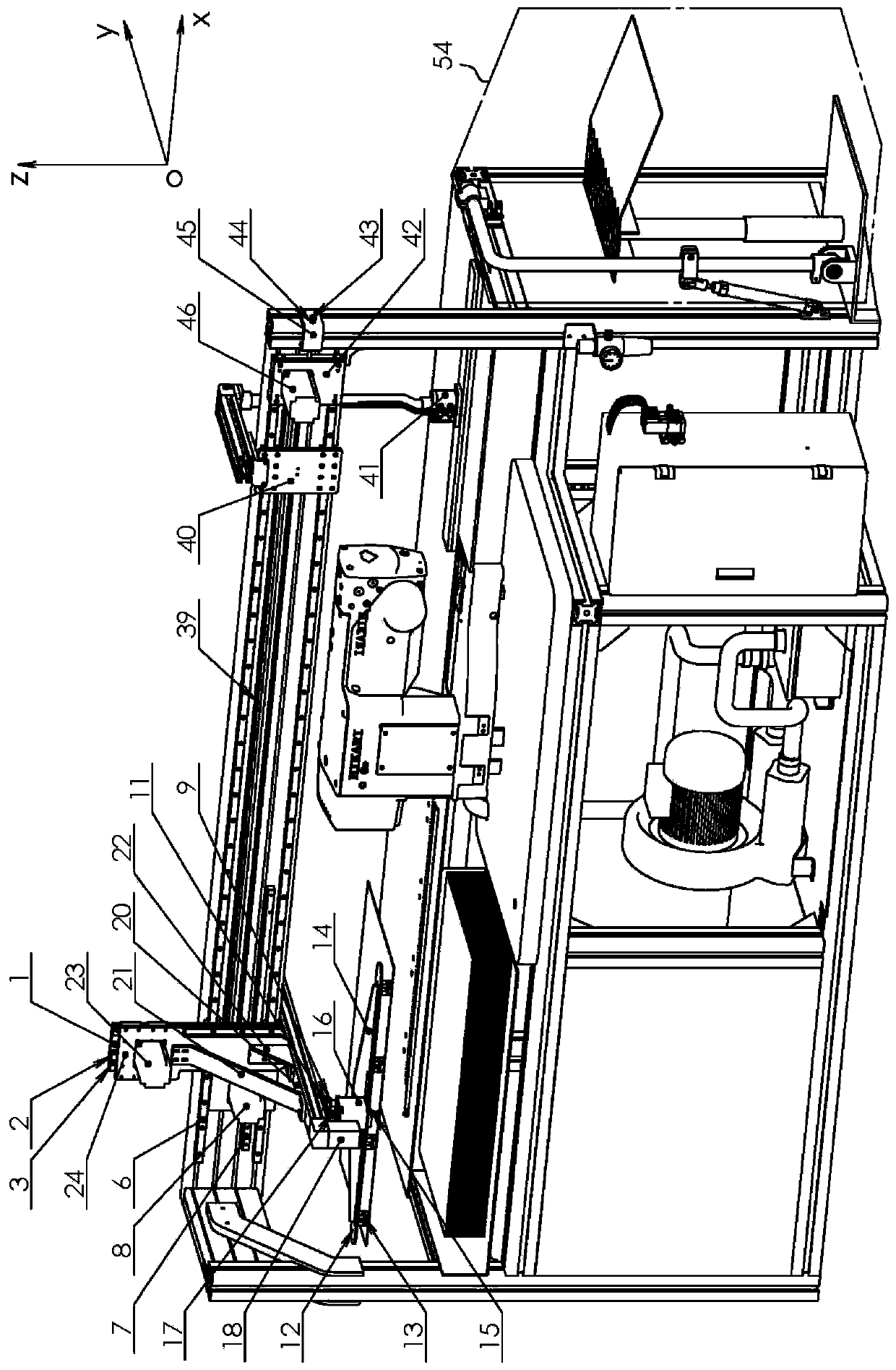 Full-automatic material taking and material feeding sewing machine