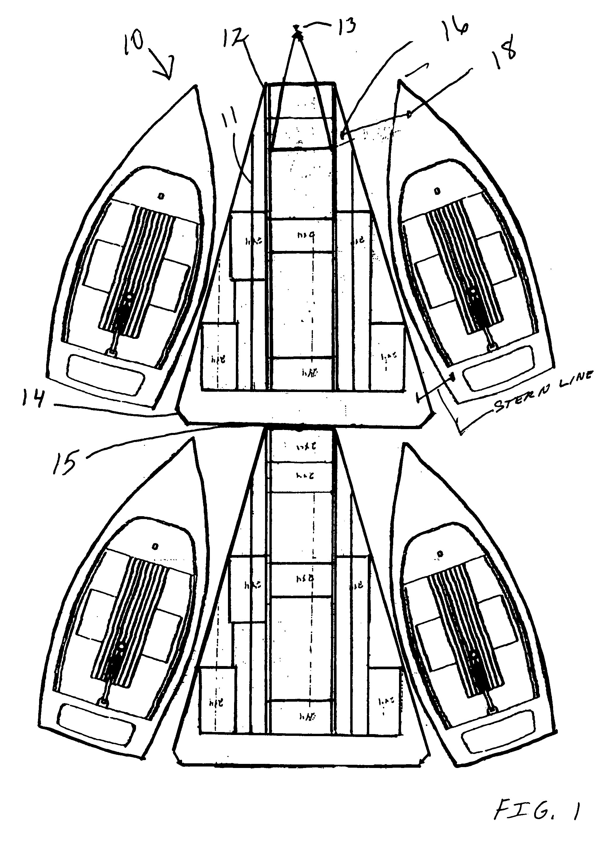 Offshore floating dock