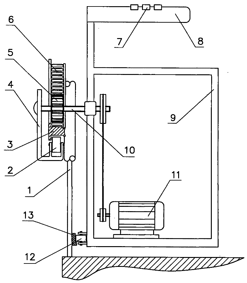 Simple hung type elevator