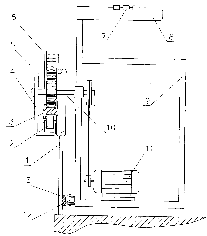 Simple hung type elevator