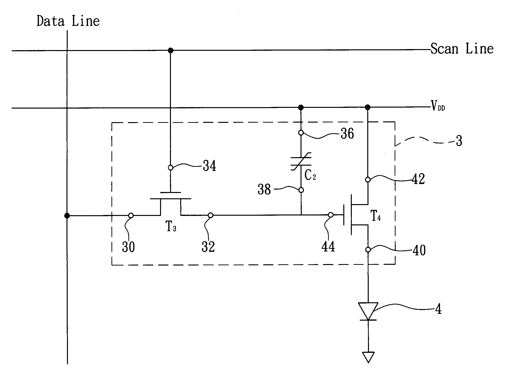 Driving circuit of light emitting element