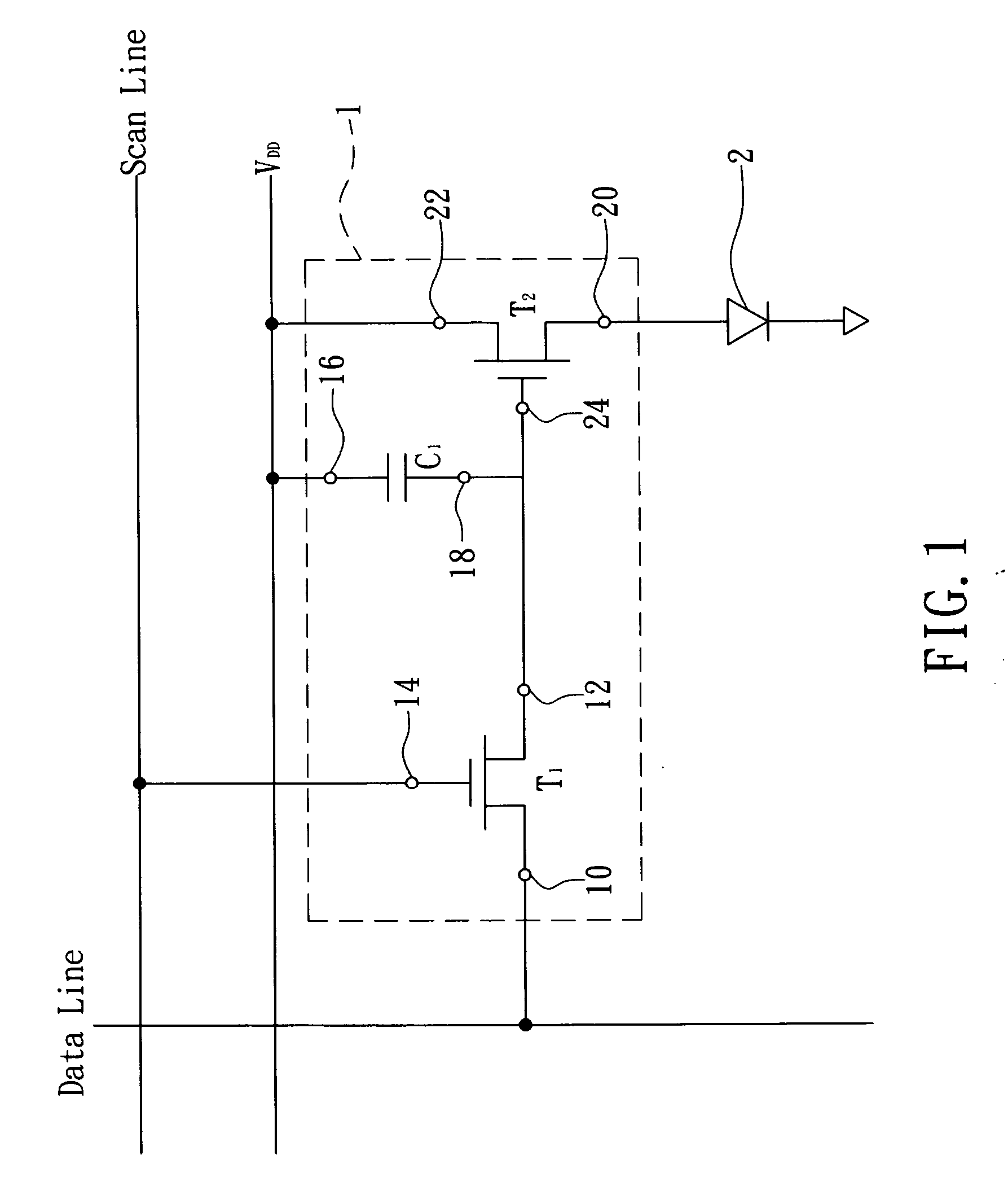 Driving circuit of light emitting element