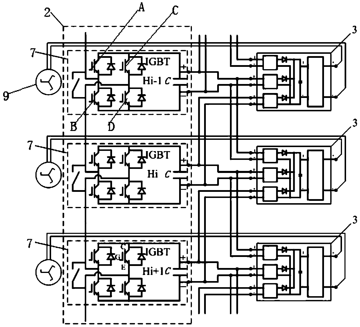 A h-bridge series statcom DC side power supply system