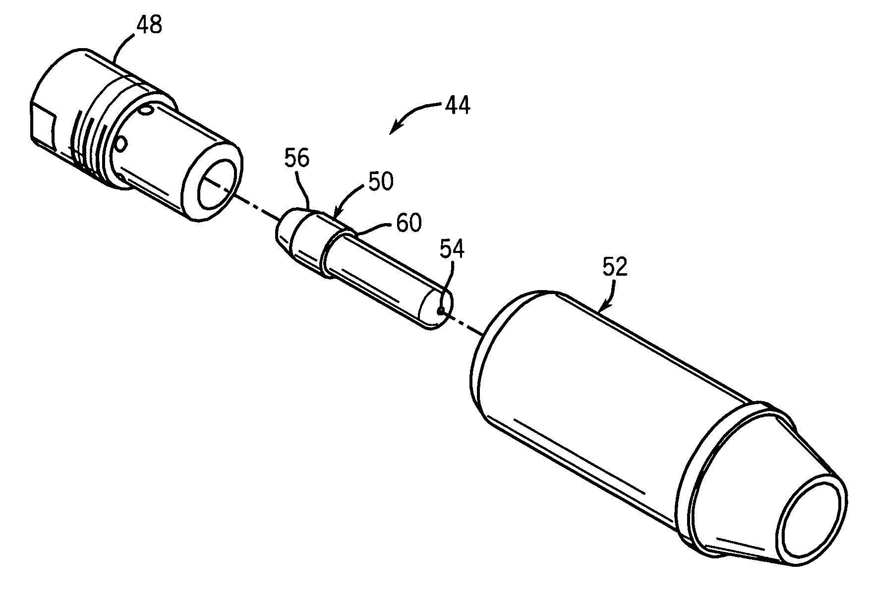 Welding gun having contact tip and method of operating same