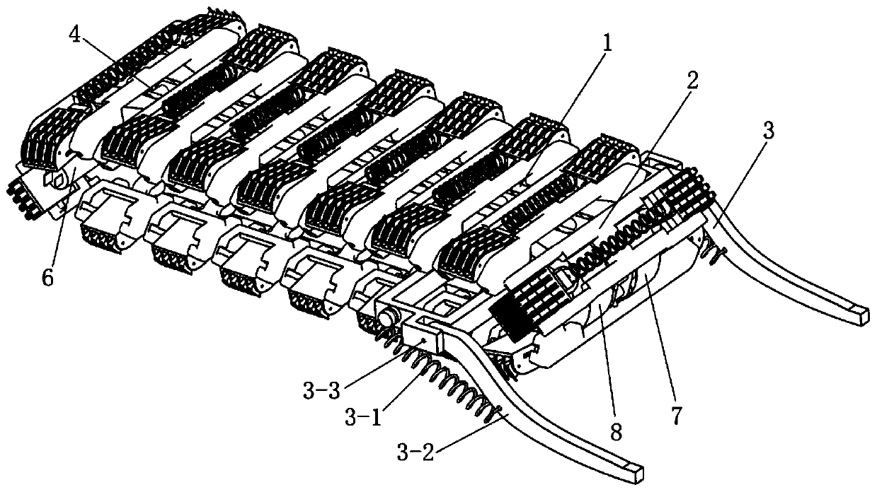 A claw-pair-grabbing type caterpillar track wall-climbing robot