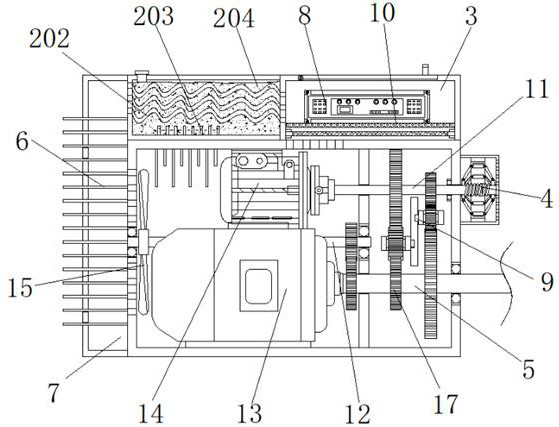 A driving device for an energy-saving new energy vehicle