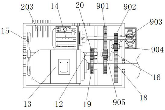 A driving device for an energy-saving new energy vehicle