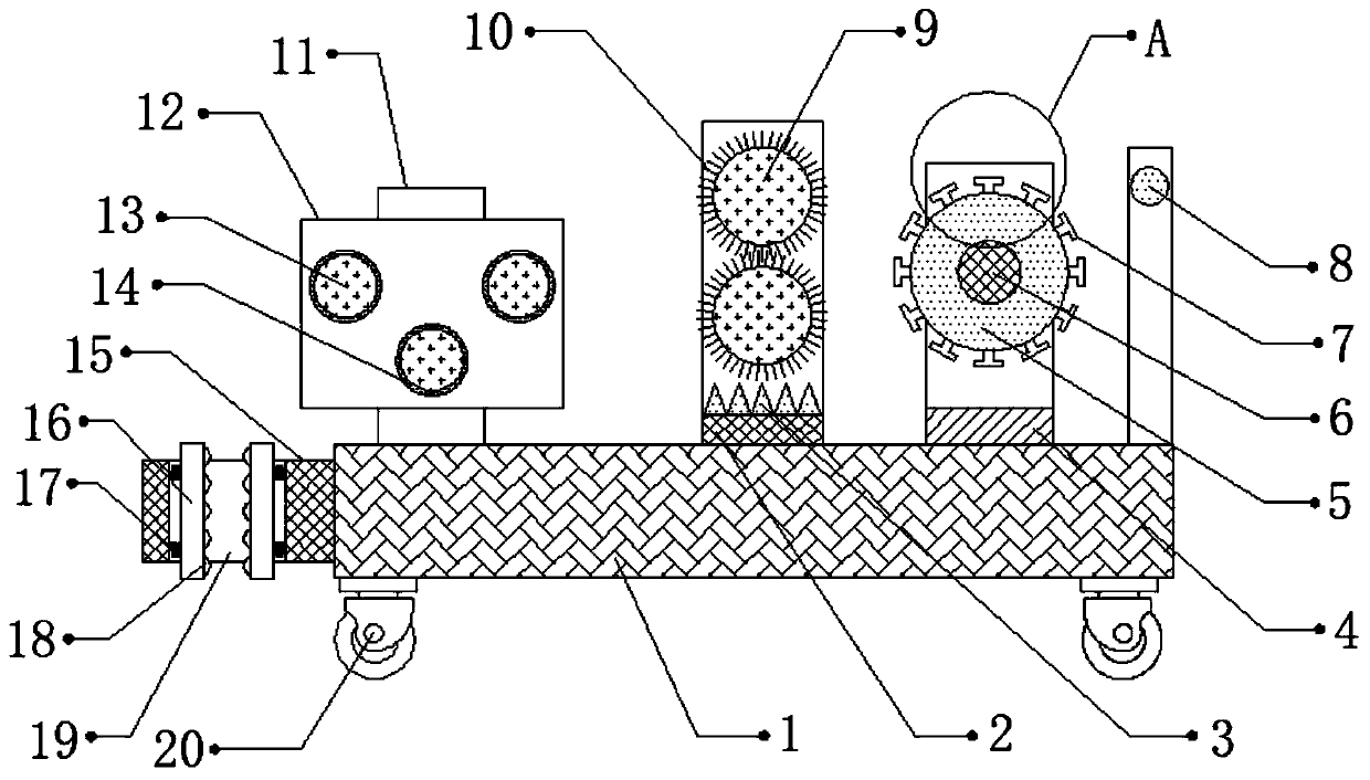 Water pipe winding equipment for garden watering