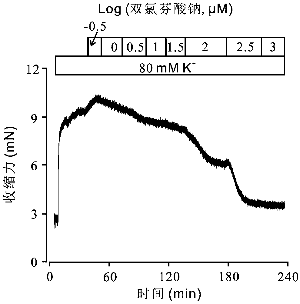 Application of diclofenac sodium in relaxation of pre-contractive tracheal smooth muscle and asthma treatment