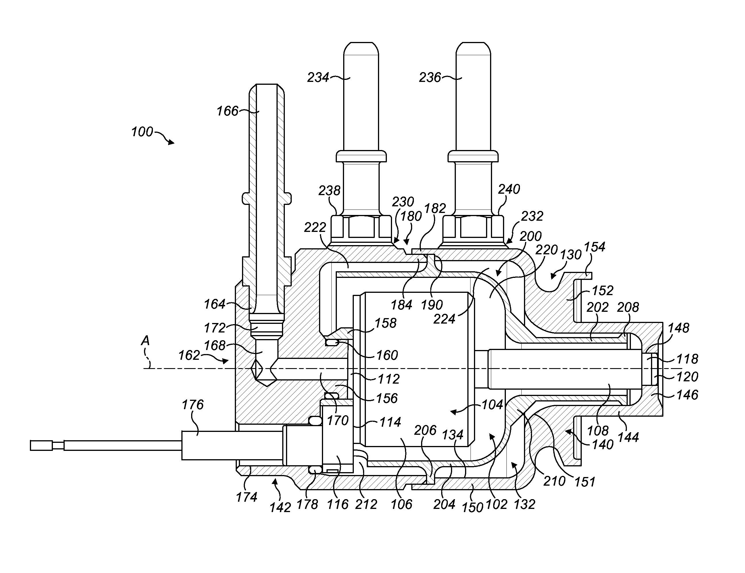 Reagent dosing pump assembly