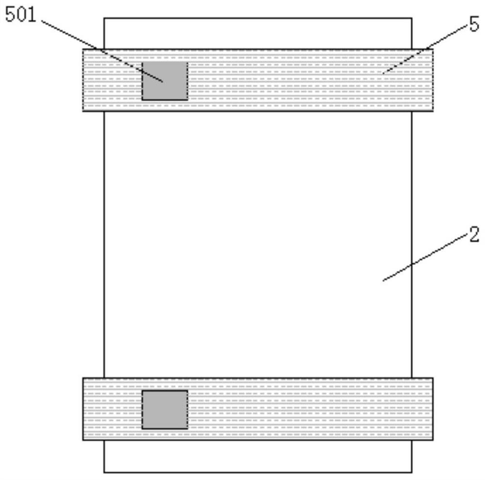 An emergency hospital bed storage bracket that avoids injuries caused by insufficient strength during collection