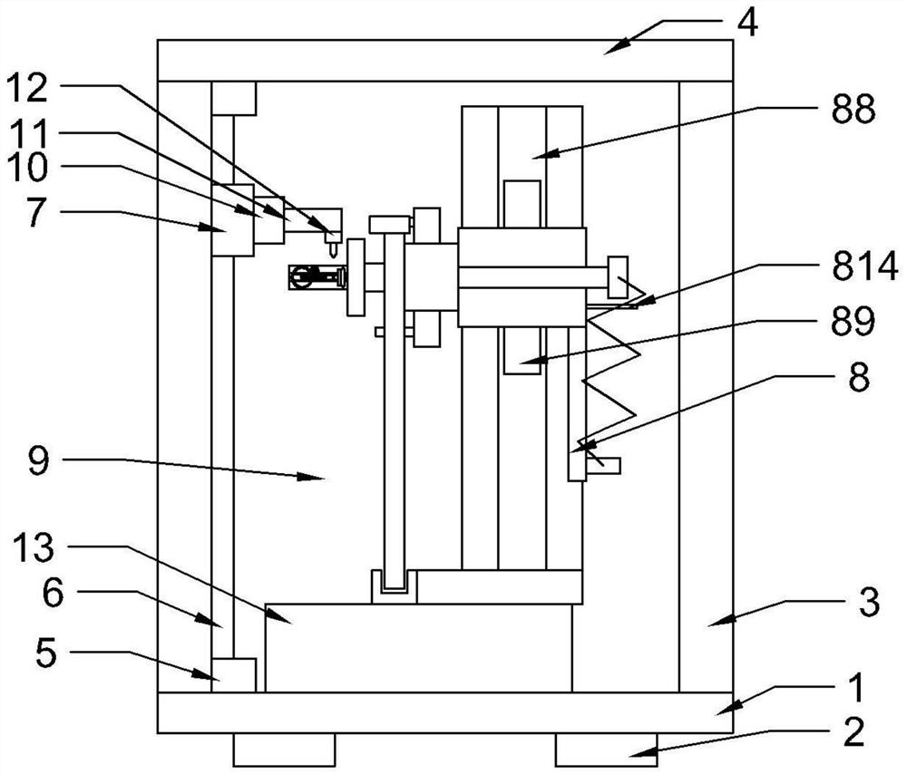 Workpiece fixing and turning over device for precision machining