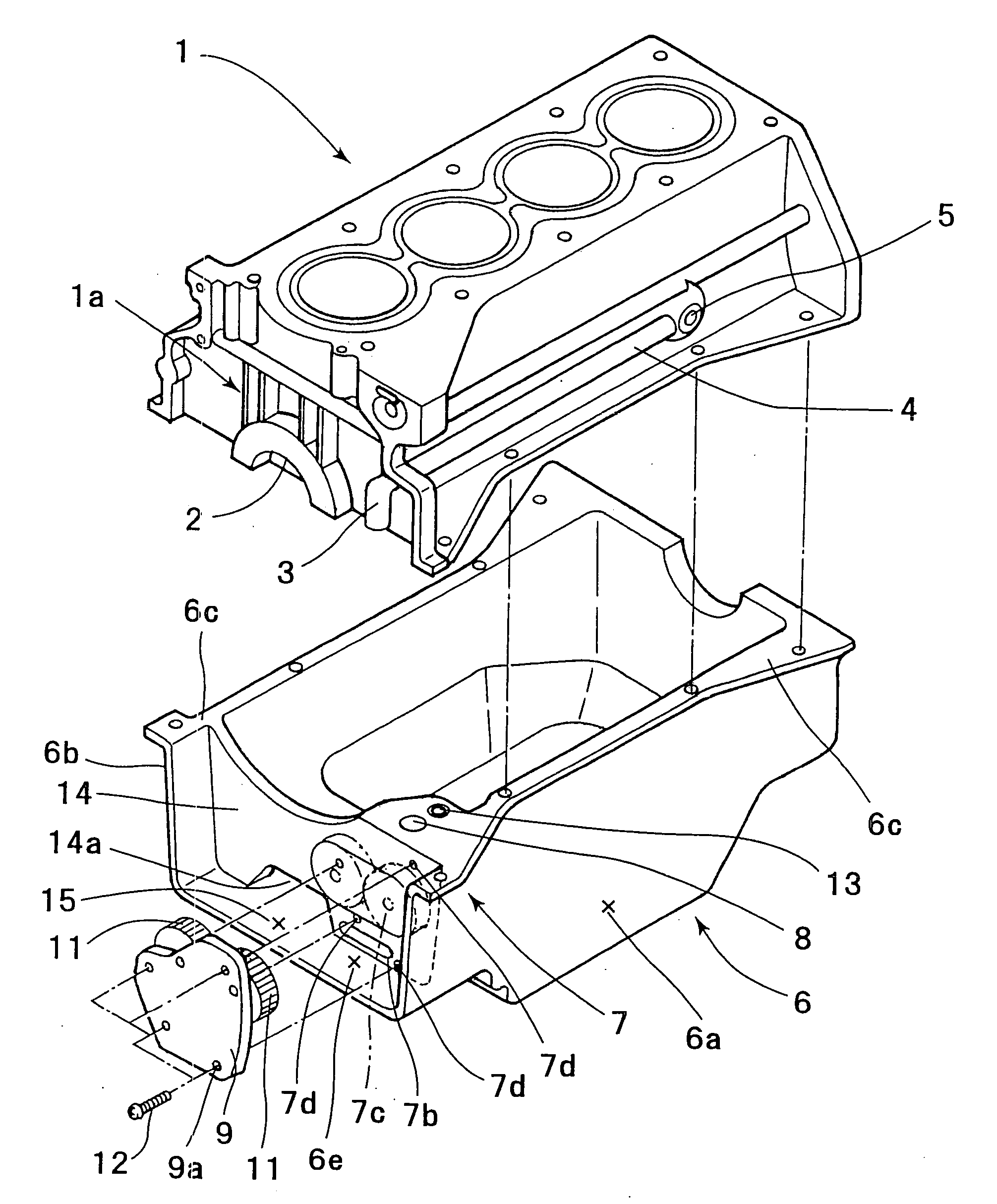 Oil pan structure