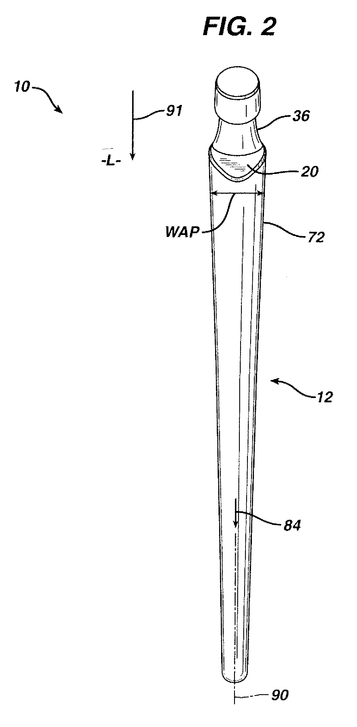 Prosthesis with resorbable collar