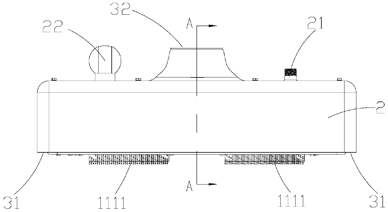 Hull bottom cleaning device